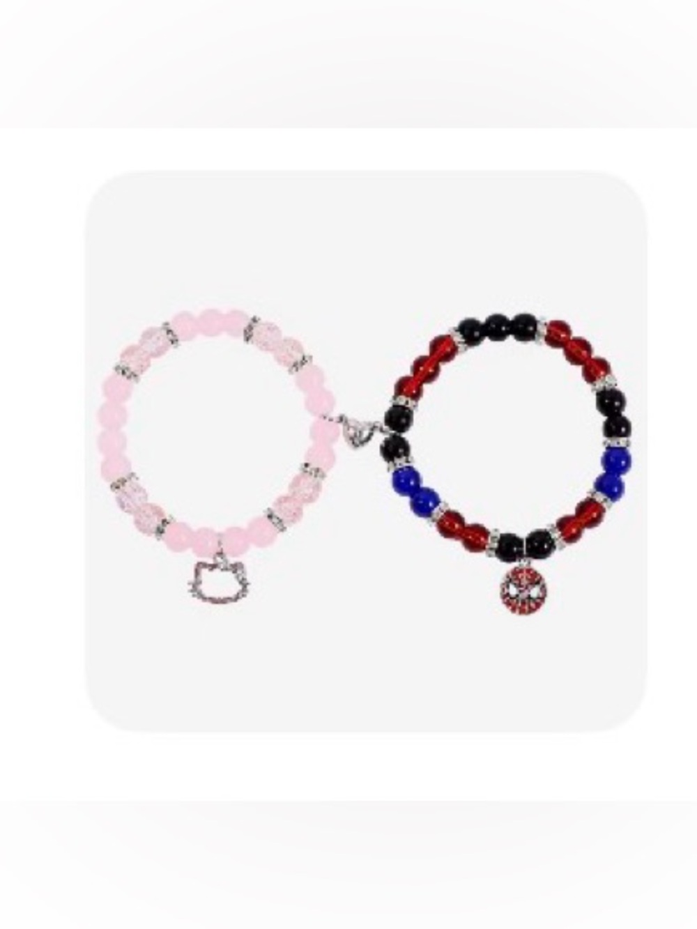 Spider-Man & Hello Kitty Magnetic Bracelets